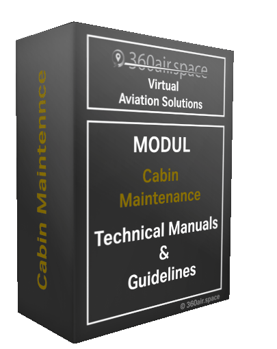 Aircraft cabin maintenance virtual reference module